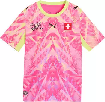 Puma Schweiz Torwarttrikot rosa Kinder 2026