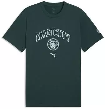 Puma Manchester City ftblCulture T-Shirt Regular Fit dunkelgr&uuml;n/wei&szlig;