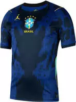 Nike IU1072, Nike Brasilien 2026 Ausw&auml;rts Herren Fu&szlig;balltrikot (Blau XL...