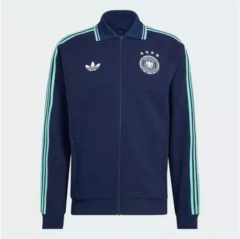 Adidas Deutschland Anthem Auswärtsjacke collegiate navy (JZ9336) – Baumwolle trifft Funktionalität für den Fanalltag