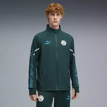 Puma Manchester City KING Ultimate Anthem Trainingsjacke Slim Fit (785791) terrain tropical blau/dunkelgrün
