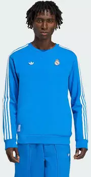 Adidas Real Madrid Terrace Icons Sweatshirt (JN3066) blue bird/weiß