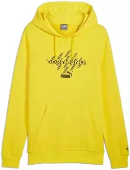 Puma BVB FTBLCULTURE HOODIE Kapuzensweatshirt Regular Fit (782577) faster gelb/puma schwarz
