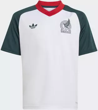 Adidas Mexiko Pre-Match Trikot white/aurora Kinder 2026