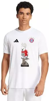 Adidas FC Bayern Meister 2026 T-Shirt weiß