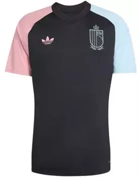 Adidas Belgien Pre-Match-Trikot black/super pop 2026