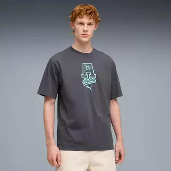 Puma ftblCulture Relaxed T-Shirt (783904) galactic gray/mint melt