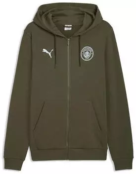 Puma ftblCulture Kapuzenjacke moss sea glass gr&uuml;n/blau