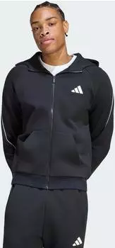 Adidas STADIUM SMALL LOGO FULL-ZIP HOODIE Black (KY6976)