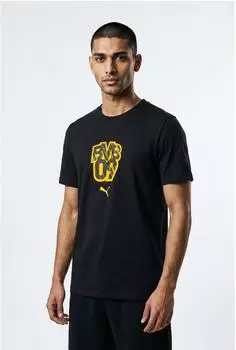 Puma Borussia Dortmund ftblCulture T-Shirt Herren Accessoires Schwarz (784586_01)