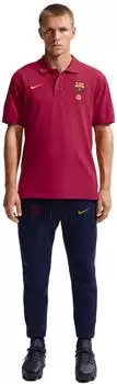 Nike FC Barcelona Club Polo Slim Fit (II7612-621) noble red/noble red/mineral yellow