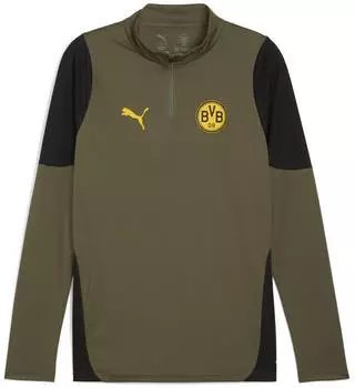 Puma BVB Training 1/4 Zip Top (781669) loden green/puma black