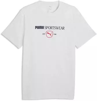 Puma Class T-Shirt mit Grafik Herren Kleidung Wei&szlig; (694294_05)
