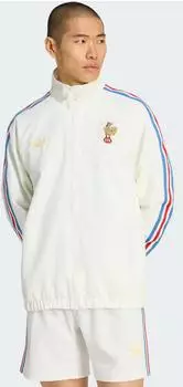 Adidas Frankreich Rugby 120 Years Crunch Anthem Jacke Off White (JY8302)