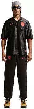 Nike Netherlands Energy Dri-Fit Kurzarm-Fu&szlig;balloberteil (IH1868) black/hyper crimson