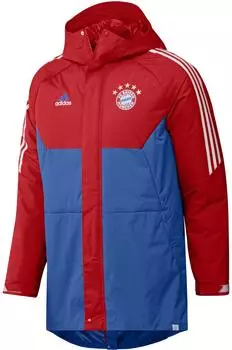 Adidas FC Bayern München Stadionjacke Parka (HU1262) rot/bright royal