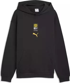 Puma BVB Borussia Dortmund ftblCulture Relaxed Hoodie 2026/27 (786357) flat dark gray/faster yellow