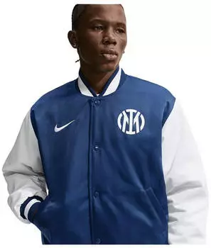 Nike Inter Mailand Authentic Satin Dugout Auswärts Collegejacke (IO3437) blue void/white