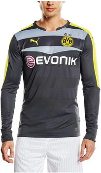 PUMA BVB GK Shirt with Sponsor, ebony-cyber yellow, Größe:XL