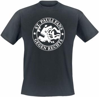 FC St. Pauli Herren T-Shirt Gegen Rechts schwarz XL