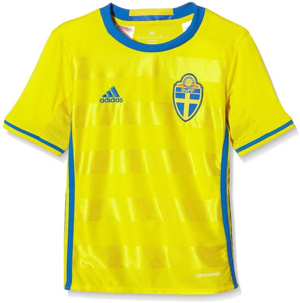 Adidas Schweden Kinder Heim Trikot EM 2016 yellow/bright royal Gr. 140