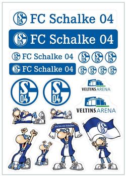 FC Schalke Aufkleberbogen DIN A4