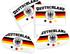 keine Angabe 4 tlg. Alsino Deutschland DE-03 WM Fanartikel Auto Fanset Fanpaket AutoflaggenSpiegelüberzug Autofahne