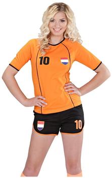Widmann Kostüm Fußballspielerin Holland (97991) orange/schwarz