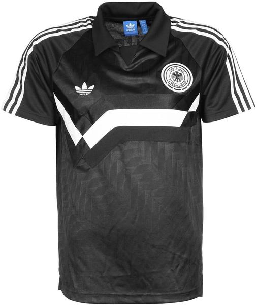 Adidas Deutschland Poloshirt Retro schwarz