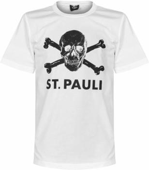 FC St. Pauli St. Pauli T-Shirt Totenkopf Logo weiß