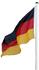 GD-World Flaggenmast 6,20 m + Deutschland Fahne