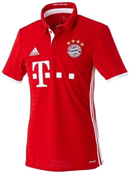 adidas FC Bayern München Herren Heim Trikot 2016/2017 fcb true red/white XL