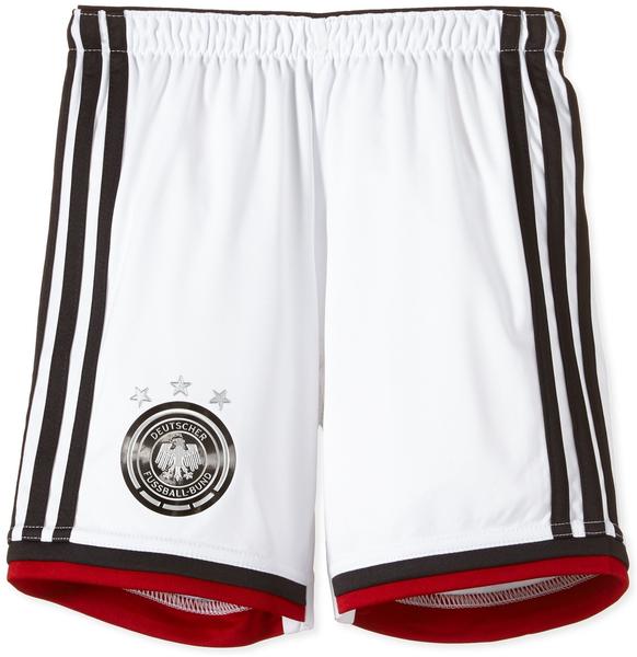 adidas DFB Kinder Heim Short Weltmeisterschaft 2014 white/black/victory red/matte silver Gr. 152