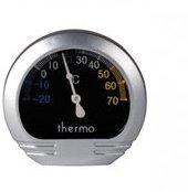 Lampa Präzisions KFZ-Thermometer Aluminium