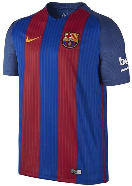 Nike FC Barcelona Herren Heim Stadium Trikot ohne Sponsoring 2016/2017 blau/rot XL