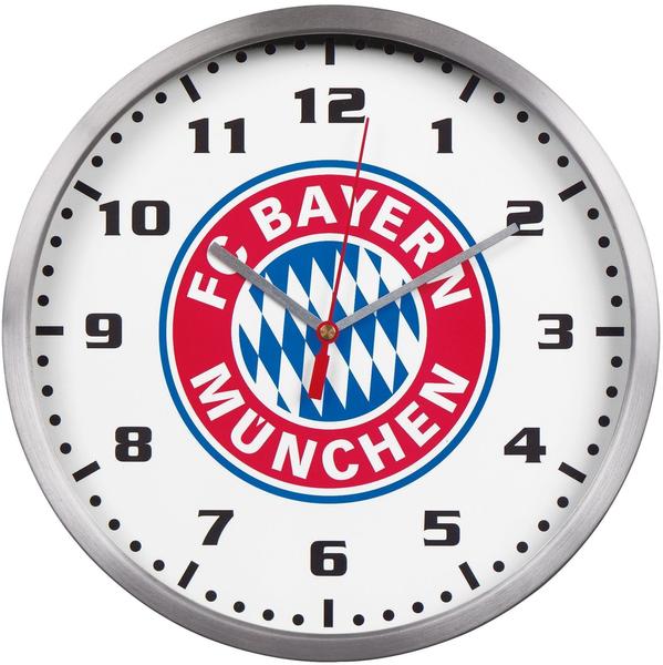 FC Bayern Wanduhr Logo