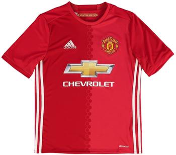 adidas Manchester United Kinder Heim Trikot 2016/2017 real red Gr. 176