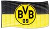 BVB Borussia Dortmund BVB 09 Borussia Dortmund Hissfahne 250x150 cm mit Emblem gelb schwarz