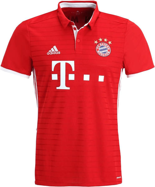 Adidas FC Bayern München Home Trikot 2016/17 rot/weiß mit Badges Gr. XS