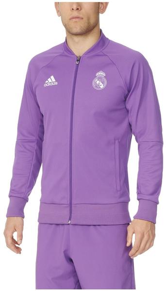 adidas Real Madrid Herren Anthem Jacke 2016/2017 ray purple/crystal white XL