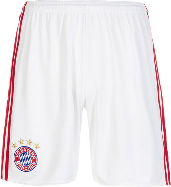 adidas FC Bayern München Herren Heim Shorts 2016/2017 white/fcb true red XS