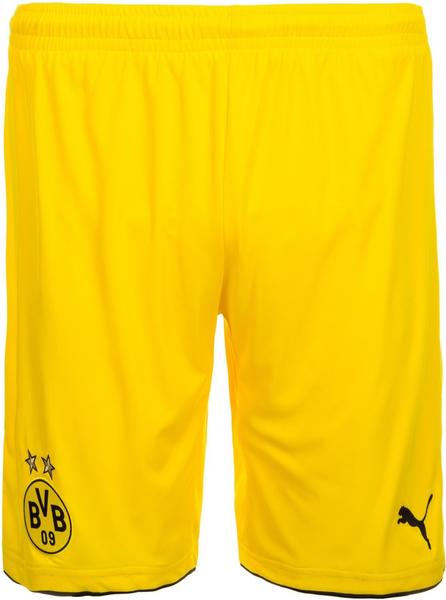 Puma Borussia Dortmund Kinder Auswärts Short 2016/2017 cyber yellow/black Gr. 176
