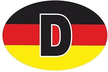 carstyling XXL Aufkleber Deutschland-Flagge, Holografie, 125 x 85 mm Deutschland Fanartikel Olympia schnell