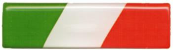 carstyling XXL Aufkleber Italien Flagge, Dimension, 15 x 55 mm Deutschland Fanartikel Olympia schneller Ver