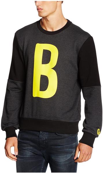 Puma Herren Sweatshirt BVB B Graphic Sweat, Dark Gray Heather, S