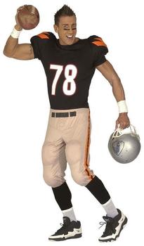 Widmann American Football Player Kostüm schwarz S