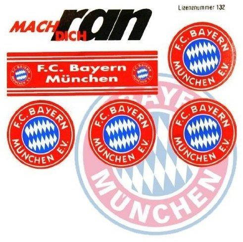 FC Bayern Aufkleber 6er Set rot/blau