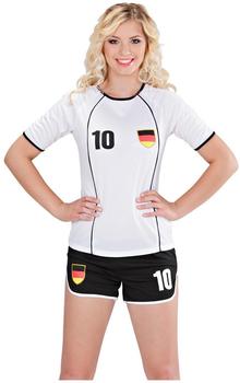 Widmann Fußballerin Fan-Girl Deutschland Set weiß S