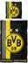 BVB Bettwäsche mit Streifenmuster 135x200cm