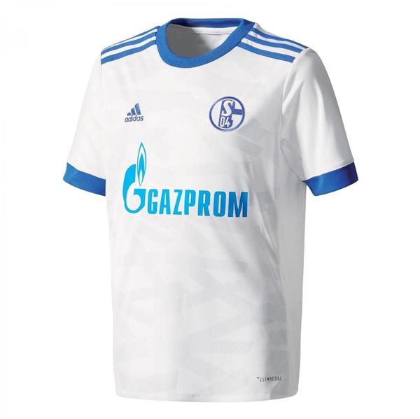 adidas FC Schalke 04 Kinder Auswärts Trikot 2017/2018 white/bold blue/clear grey Gr. 128